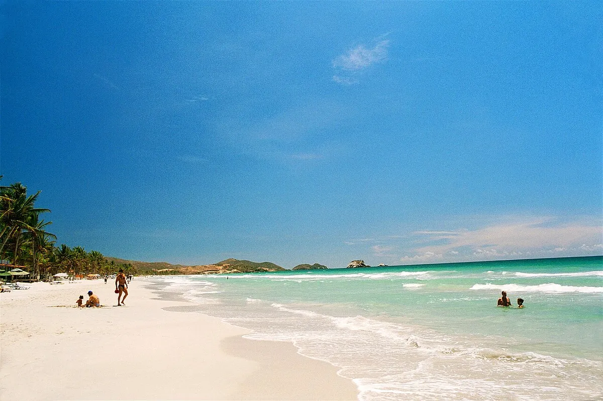 Playa El Agua in high season